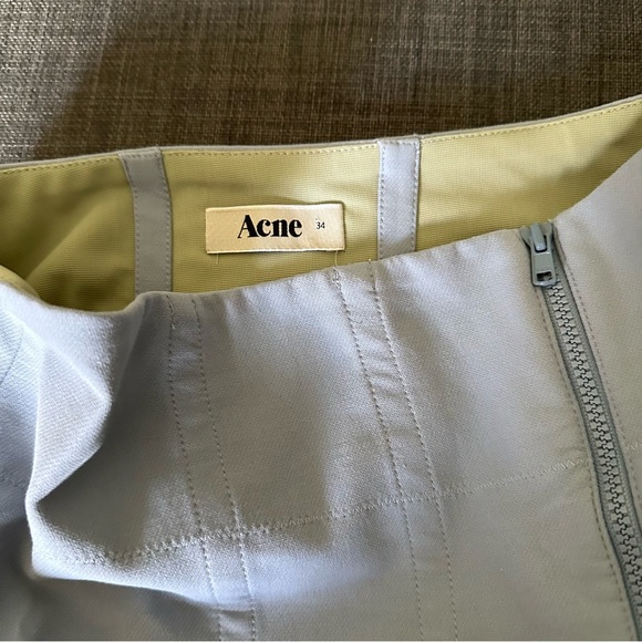 Acne Rene Stretch Pencil Skirt in Powder Blue - Picture 3 of 10